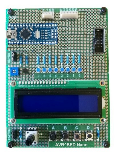 AVR-BED.Nano board top view