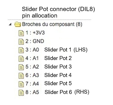 slider conn pinout