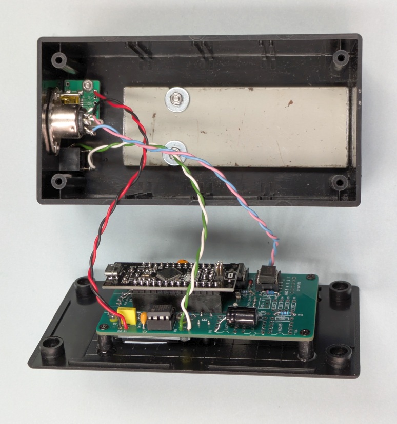 box open with wires
