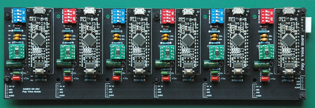 Poly-6 Voice PCB assembled
